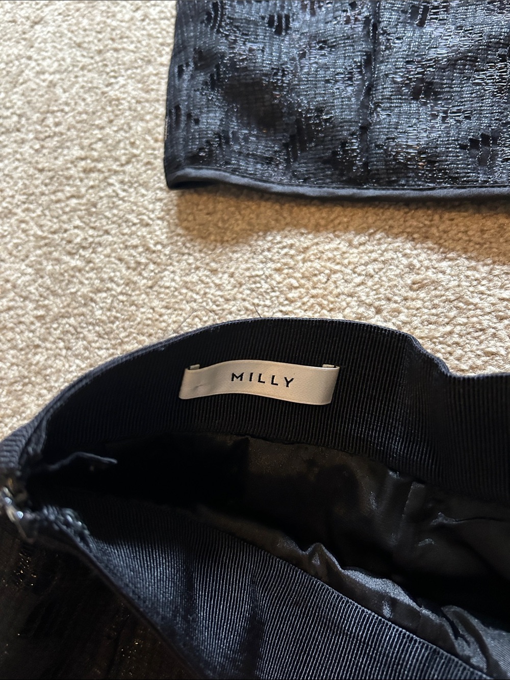 Milly Two Piece Black Dress size small - Picture 5 of 14